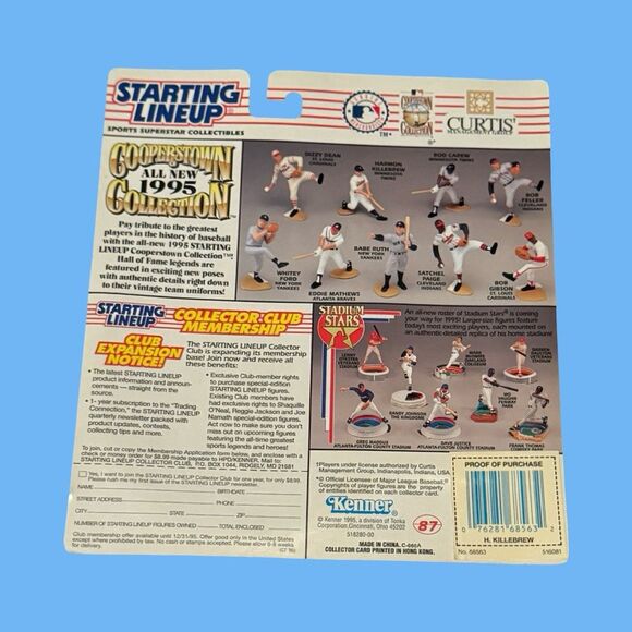 1995 Harmon Killabrew MLB Cooperstown Collection Starting Lineup Figure Sealed - Picture 5 of 6